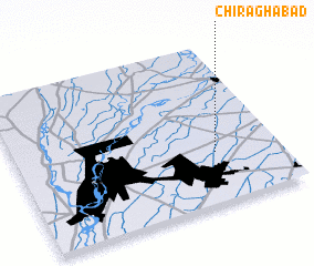 3d view of Chirāghābād