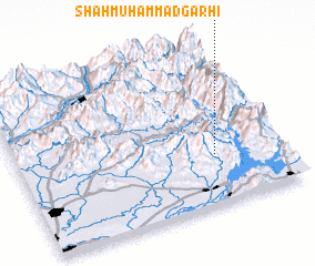 3d view of Shāh Muhammad Garhi