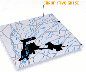 3d view of Chak Fifty-eight SB