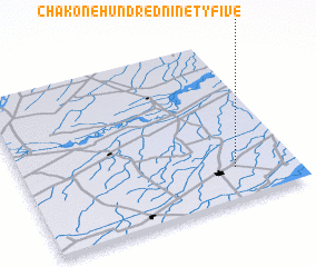 3d view of Chak One Hundred Ninety-five