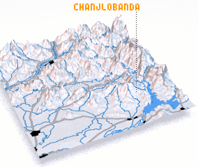 3d view of Chānjlo Bānda