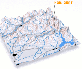 3d view of Manjākot