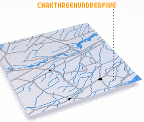 3d view of Chak Three Hundred Five