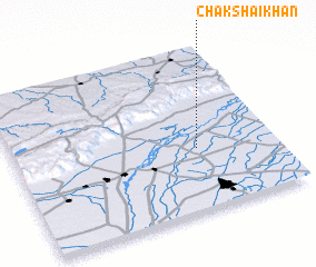 3d view of Chak Shaikhān