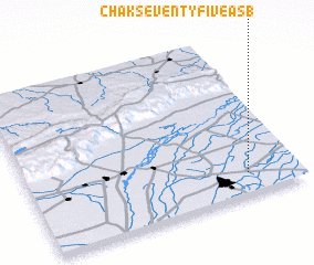 3d view of Chak Seventy-five A SB