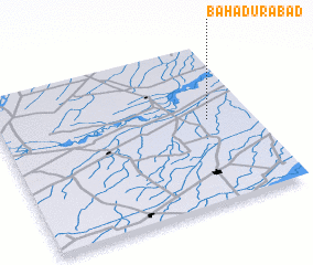 3d view of Bahādurābād