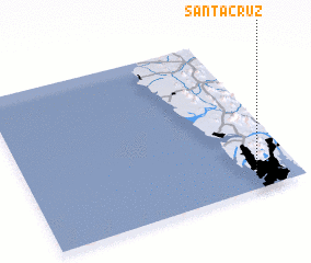 3d view of Santa Cruz