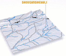 3d view of Dhok Gandhewāli