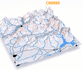 3d view of Chaman