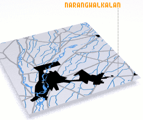 3d view of Narangwāl Kalān