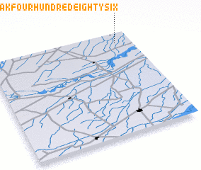 3d view of Chak Four Hundred Eighty-six