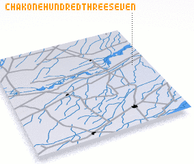 3d view of Chak One Hundred Three-Seven