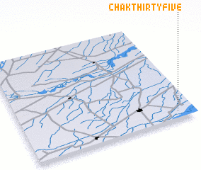 3d view of Chak Thirty-five