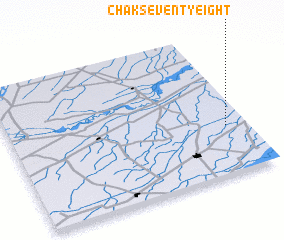 3d view of Chak Seventy-eight