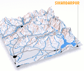 3d view of Sikandarpur