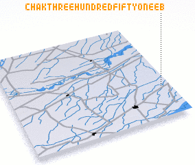 3d view of Chak Three Hundred Fifty-one EB