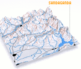 3d view of Sandāganda