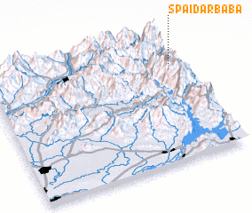 3d view of Spaidār Bāba