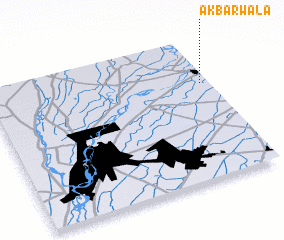 3d view of Akbarwāla