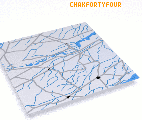 3d view of Chak Forty-four