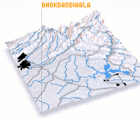 3d view of Dhok Dandiwāla