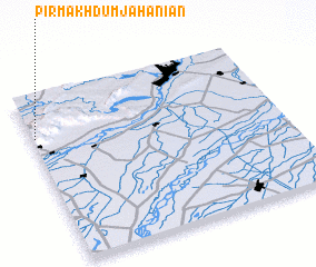 3d view of Pīr Makhdūm Jahāniān