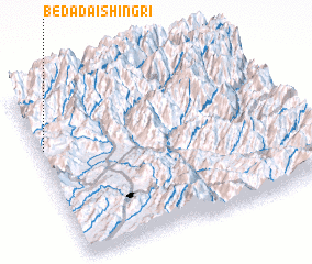 3d view of Bedādai Shingri