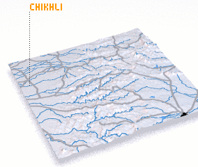 3d view of Chikhli