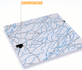 3d view of Sāhibnagar