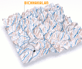 3d view of Bichha Kalān