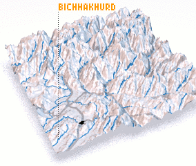 3d view of Bichha Khurd