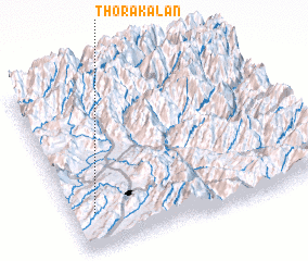 3d view of Thora Kalān