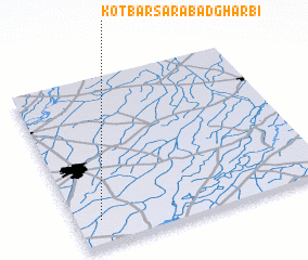 3d view of Kot Barsarābād Gharbi