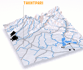 3d view of Takht Pari