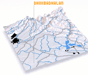 3d view of Dhok Badhālān