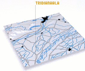 3d view of Tridiānwāla