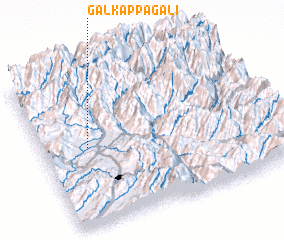 3d view of Galkappa Gali