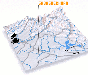 3d view of Sāba Sher Khān