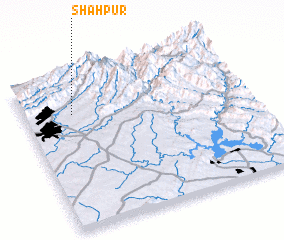 3d view of Shāhpur