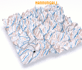 3d view of Mannun Gali