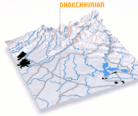 3d view of Dhok Chhuniān