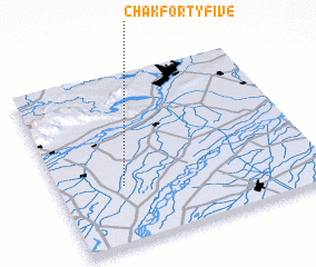 3d view of Chak Forty-five