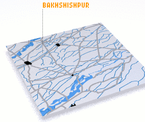 3d view of Bakhshīshpur