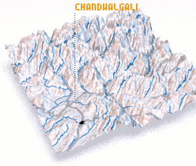 3d view of Chandwāl Gali