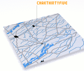 3d view of Chak Thirty-five