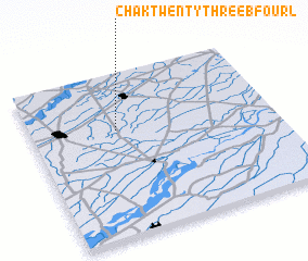 3d view of Chak Twenty-three B Four L