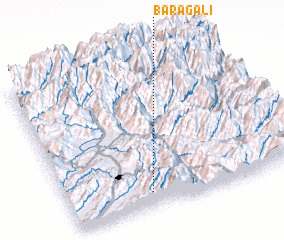 3d view of Bāra Gali