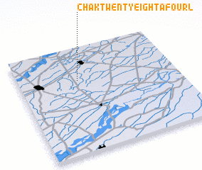 3d view of Chak Twenty-eight A Four L