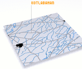 3d view of Kotla Bāman