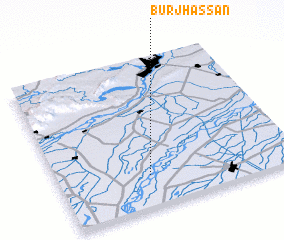 3d view of Burj Hassan
